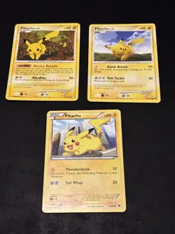 Pokemon TCG: Pikachu 3 Card Lot- HGSS, Diamond And Pearl, XY. Non Holo - Image 2
