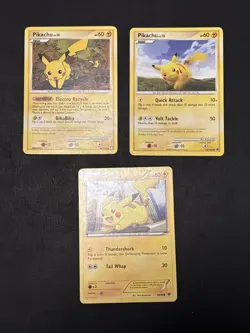 Pokemon TCG: Pikachu 3 Card Lot- HGSS, Diamond And Pearl, XY. Non Holo - Image 3