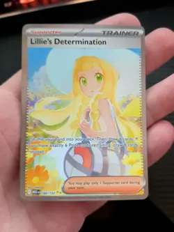 Lillie's Determination SIR 184/132 NM Secret Rare Pack Fresh Pokemon Card - Image 1