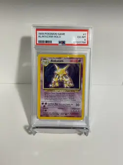 Pokemon TCG Alakazam Holo Rare Card 1/102 Base Set 1999 - Image 3