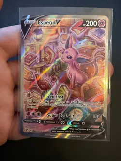 Espeon V Alt Art 180/203 Evolving Skies 2021 Pokemon Card NM English - Image 1