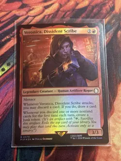 Veronica, Dissident Scribe - Foil Fallout MTG - Image 2