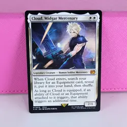 Cloud, Midgar Mercenary (Non-foil) Final Fantasy 0010 Mythic MTG LP - Image 1