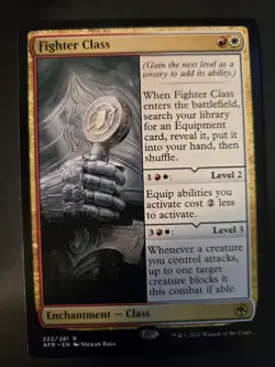 Fighter Class NM Adventures in the Forgotten Realms MTG FREE SHIPPING - Image 1