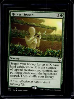 Harvest Season Commander: Kaldheim Regular KHC 63 Rare Sorcery Green - Image 1