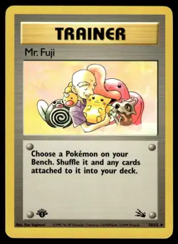 Pokemon TCG Fossil 1st Edition #58/62 Mr. Fuji LP+ - Image 1