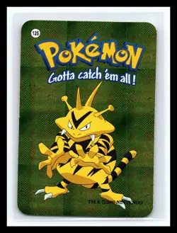 💥 Electabuzz #125 - Vintage Vending Machine Prism Sticker 2000 - Pokemon Holo - Image 1