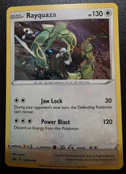 Rayquaza Holo SWSH029 Black Star Promo Sea & Sky Collection Pokemon 2020 - Image 1