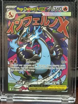 Pokemon Phantasmal Flames MEGA CHARIZARD X EX #23 Black Star Promo From UPC - Image 1
