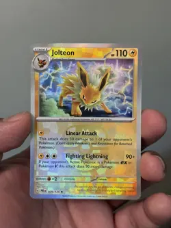 2025 Pokemon Prismatic Evolutions Jolteon (Master Ball Pattern) 029/131 Rare SV: - Image 1