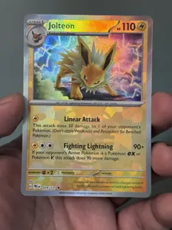 2025 Pokemon Prismatic Evolutions Jolteon (Master Ball Pattern) 029/131 Rare SV: - Image 5