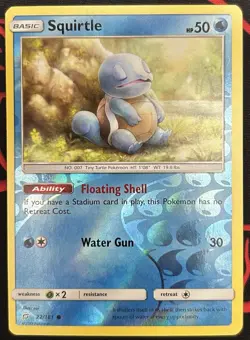 Squirtle 22/181 Reverse Holo SM Team Up 2019 Pokemon TCG Pack Fresh NM - Image 1