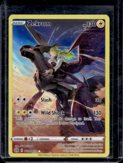 2022 Pokemon SWSH Brilliant Stars Zekrom Trainer Gallery Holo #TG05/TG30 - Image 1