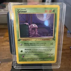 Grimer 48/62 Fossil Regular 1999 Pokemon 1st Edition - Image 1