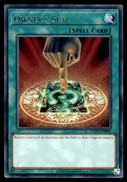 Yu-Gi-Oh TCG Light of Destruction #LODT-EN094 Owner's Seal Rare NM - Image 1