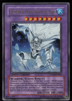 Elemental HERO Absolute Zero YG04-EN001 Ultra Rare Promo Yu-Gi-Oh - Image 1