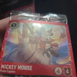 Disney Lorcana 18/P2 MICKEY MOUSE Pirate Captain Foil Promo SEALED - Image 3