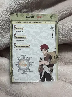 Naruto Kayou English Series 2 Card - Gaara - NRSA02-SR-015L2 - Image 2