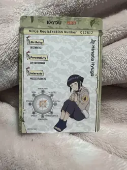 Naruto Kayou English Series 2 Card - Hinata Hyuga - NRSA02-SR-001L2 - Image 2