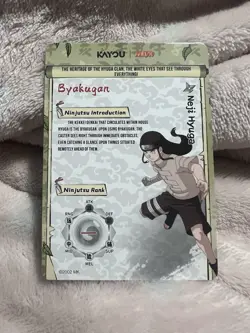 Naruto Kayou English Series 2 Card - Neji Hyuga - NRSA02-SSR-002L3 - Image 2