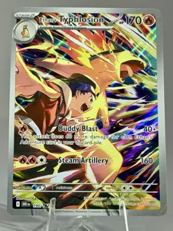 Ethan's Typhlosion 190/182 Destined Rivals Illustration Rare Pokemon TCG Card NM - Image 1