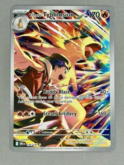 Ethan's Typhlosion 190/182 Destined Rivals Illustration Rare Pokemon TCG Card NM - Image 3