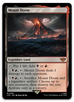 Mount Doom #258 (NM) Lord of the Rings LTR Magic MTG - Image 1