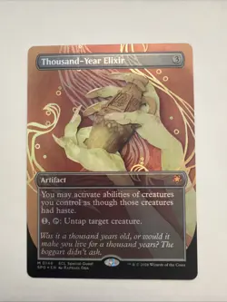 MTG Foil Thousand-Year Elixir Special Guest Borderless Lorwyn Eclipsed NM - Image 1