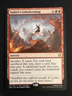 1x Nahiri's Lithoforming (151) Zendikar Rising LP MTG Magic the Gathering x1 MKE - Image 1
