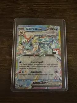 Brand New Prismatic Vaporeon ex 023/191 Pokemon Play! Prize Pack Series 7 Stamp - Image 1