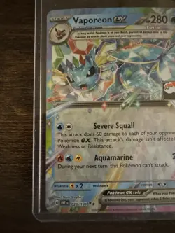 Brand New Prismatic Vaporeon ex 023/191 Pokemon Play! Prize Pack Series 7 Stamp - Image 5