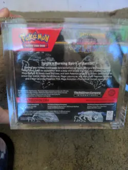 Pokemon TCG Scarlet Violet Phantasmal Flames Sealed New In Acrylic Box - Image 2