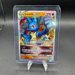 Lucario Vstar Pokemon Sword Shield Promo SWSH214 Full Art BSP NM - Image 1