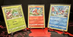 POKEMON GO Bulbasaur Charmander Squirtle 3 Promo Set SWSH231 SWSH232 SWSH233 - Image 1