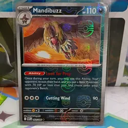Pokemon TCG Mandibuzz 064/086 Sv: White Flare Stage 1 Holo Master Ball Pattern - Image 1