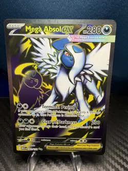Mega Absol ex 161/132 Full Art ME01 Mega Evolution Ultra Rare UR NM Pokemon TCG - Image 1