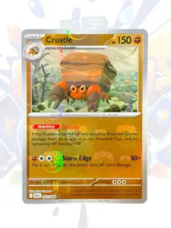 Pokemon Crustle (Master Ball Pattern) 052/086 S&V Black Bolt Holo Near Mint - Image 1