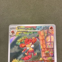 Simisear 100/086 Illustration Rare English Holo White Flare Pokemon TCG - Image 2