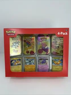 Pokemon TCG: Scarlet & Violet 151 Mini Tins 4 Pack SAMS CLUB SEALED IN HAND NEW - Image 1
