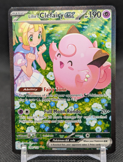 Lillie's Clefairy EX 184/159 SV09 Journey Together SIR Pokemon TCG - Image 1