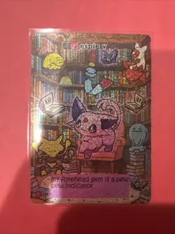 Pokiebubies 1st Edition Fan Art Chef Ken Lee Espie V #109 Espeon Holo V2 Pokemon - Image 1