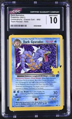Dark Gyarados *CGC 10* Holo *Celebrations* #8 *2021* Pokemon - Image 1