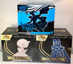 Pokemon Mega Evolution Elite Trainer Box ETB Set of 2 and Black Bolt ETB - Image 1
