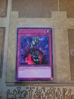 YUGIOH BOTTOMLESS TRAP HOLE BLRR-EN101 ULTRA 1ST ED NM - Image 1