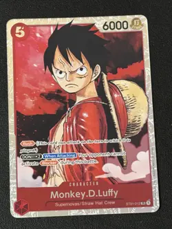 One Piece CCG - ST01-012 - Monkey.D.Luffy - Super Rare - English - Image 1