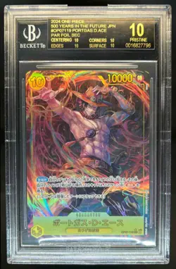 2024 One Piece 500 Years Portgas.D.Ace Alternate Art OP07-119 BGS 10 BLACK LABEL - Image 1