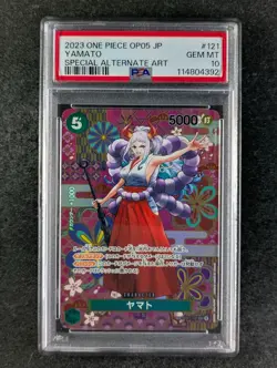 2023 One Piece YAMATO OP01-121 (OP05) Special Alt. Art Secret Rare JPN PSA 10 - Image 1