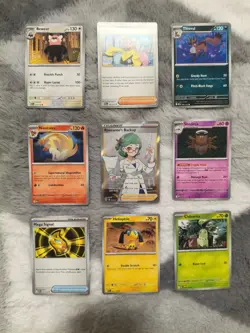 Pokemon 9 Card Bulk Lot | 1 Holo + 8 Common - Authentic TCG Collection (3) - Image 1