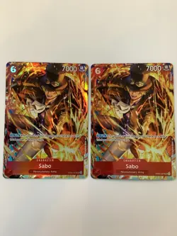 (2 Cards) One Piece Sabo (Illus. Box Vol.5) OP05-007 One Piece Promo Cards Foil - Image 2