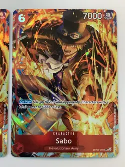 (2 Cards) One Piece Sabo (Illus. Box Vol.5) OP05-007 One Piece Promo Cards Foil - Image 4